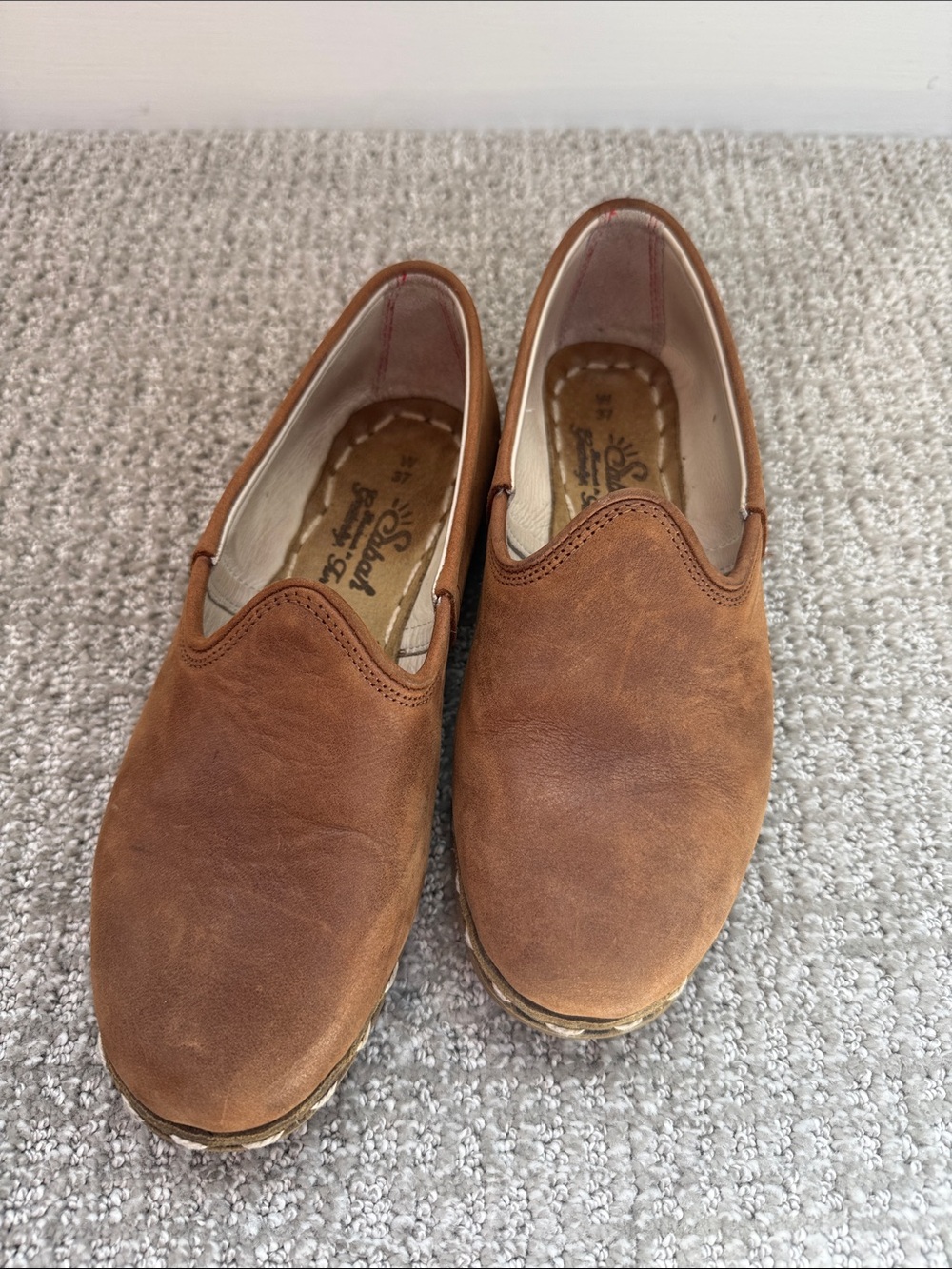 Sabah Fort Worth Brown Women's Slip-On Loafers in Brown Sz 37